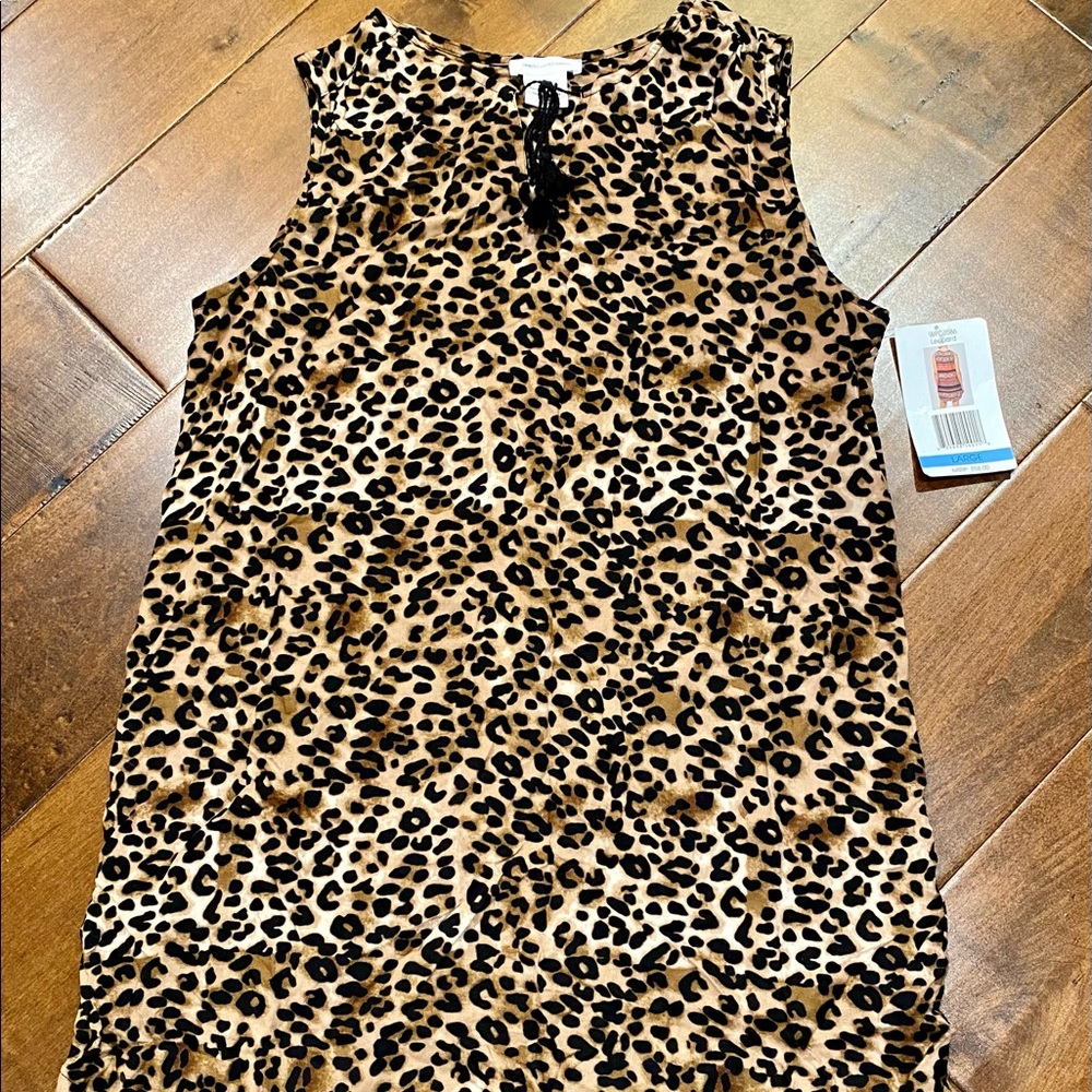New!! Leopard tunic tank/Cover-up